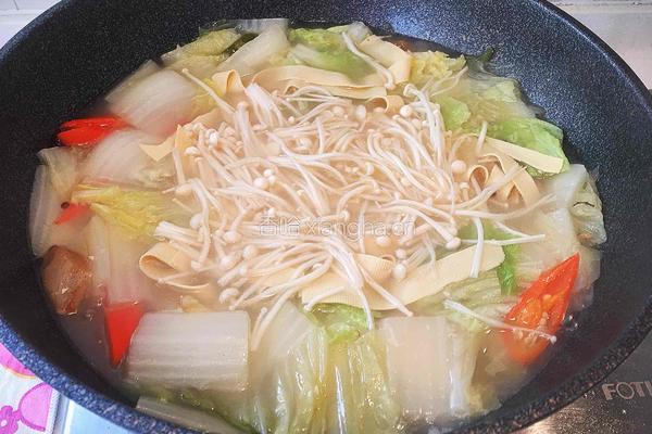 东北大白菜粉丝乱炖的做法图解3