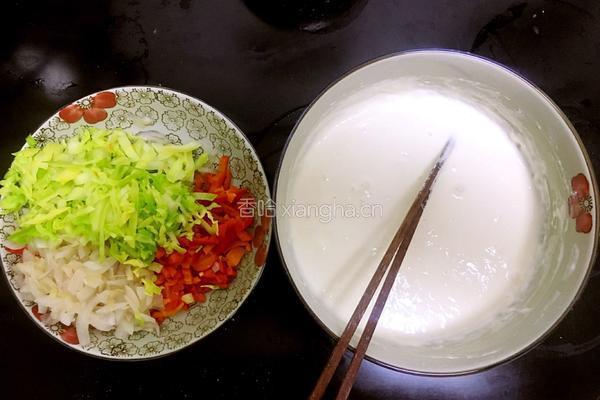 简易快手摊蔬菜饼的做法图解2