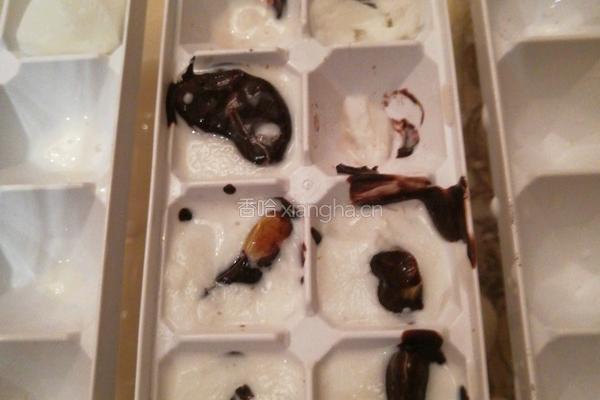 橘子巧克力牛奶冰块的做法图解5