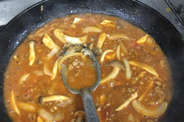 意大利番茄肉酱螺蛳粉的做法图解3