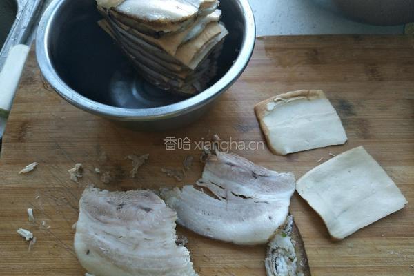 蒸五花肉豆腐干的做法图解3