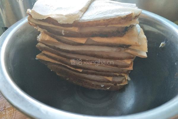 蒸五花肉豆腐干的做法图解4