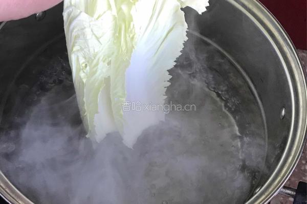 白菜肉馅卷的做法图解2