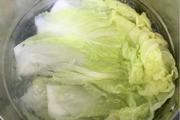 白菜肉馅卷的做法图解3