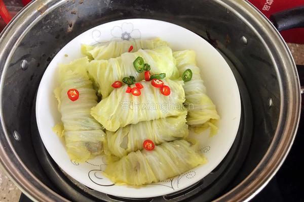 白菜肉馅卷的做法图解9