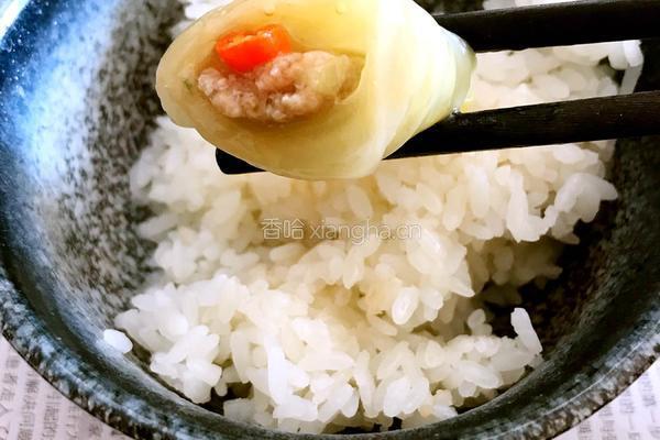 白菜肉馅卷的做法图解13