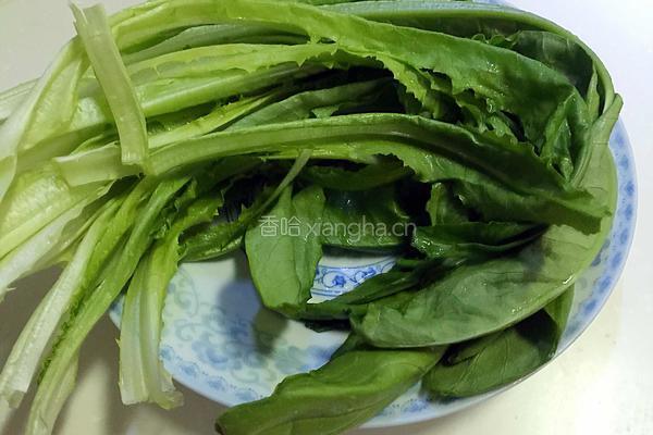 凉拌油麦菜的做法图解1