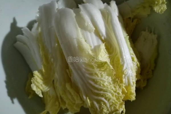 白菜伴金针的做法图解5