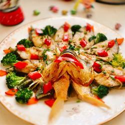 清蒸开屏大黄鱼的做法[图]