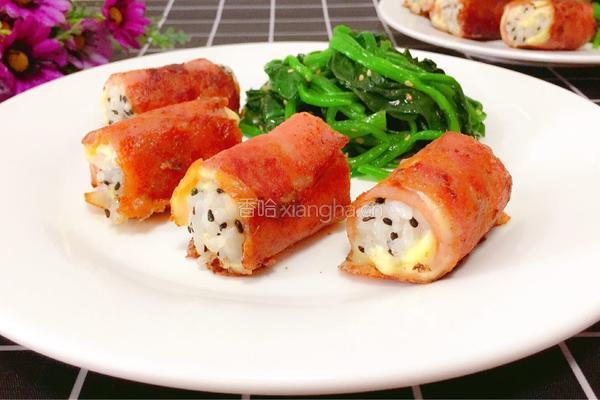 芝士培根饭团的做法图解1