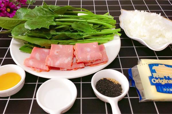 芝士培根饭团的做法图解2