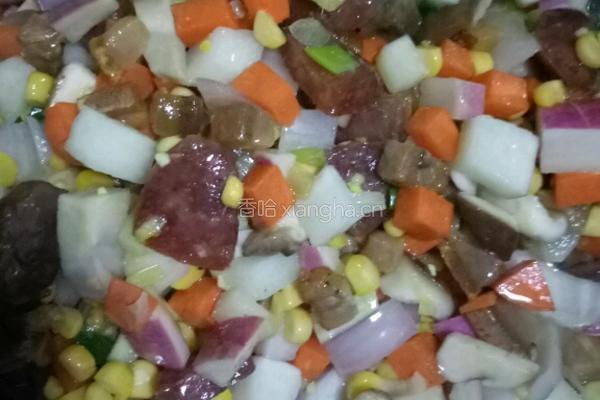 腊肉菜饭的做法图解4