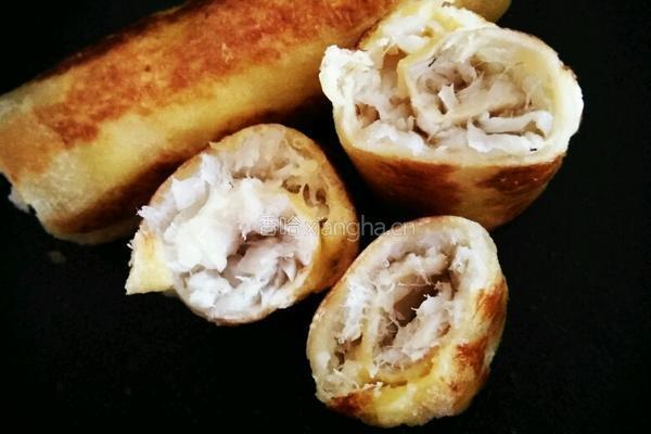鱼肉夹心鸡蛋吐司卷的做法图解11