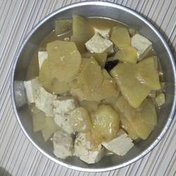 土豆片炖豆腐的做法[图]