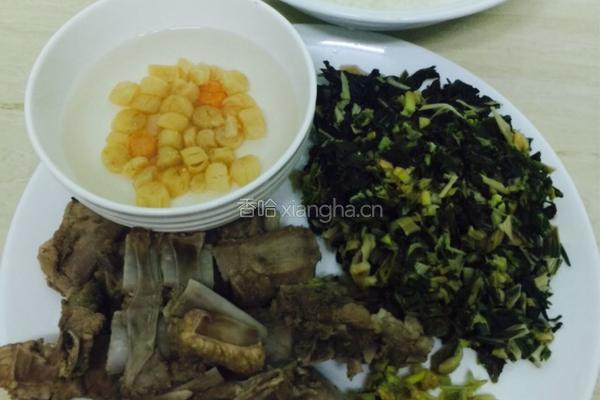 瑶柱菜干排骨粥的做法图解4