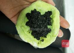 菠菜汁红糖黑芝麻馅馒头的做法图解12