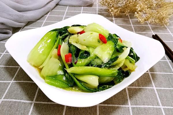 炝炒上海青的做法图解8