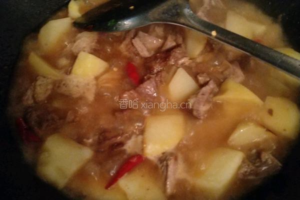 土豆焖牛腩的做法图解6