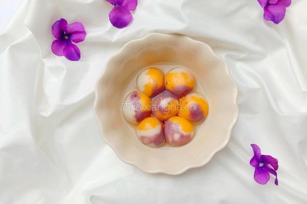 彩色汤圆的做法图解8