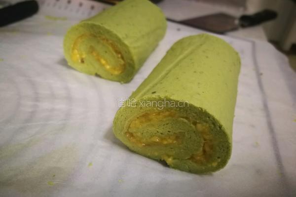 抹茶芒果蛋糕卷的做法图解17