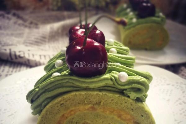 抹茶芒果蛋糕卷的做法图解20