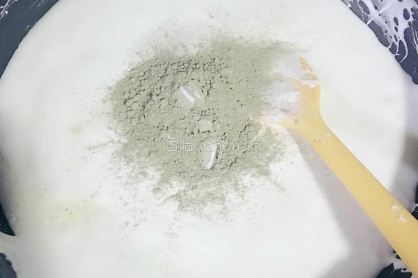雪花酥-抹茶版的做法图解5