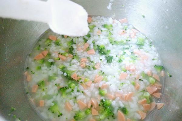 西兰花辣粥的做法图解14