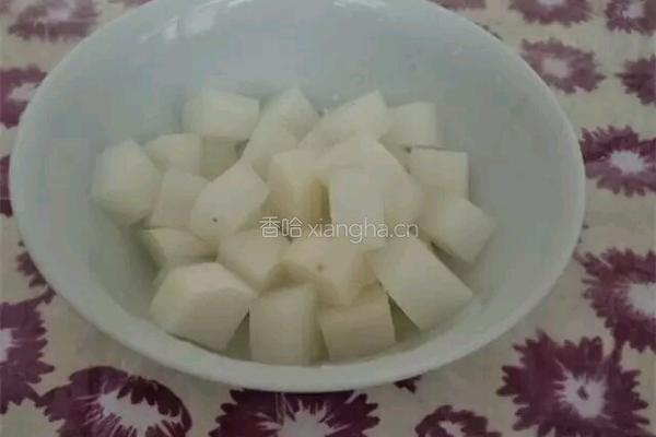花生仁拌白萝卜的做法图解4