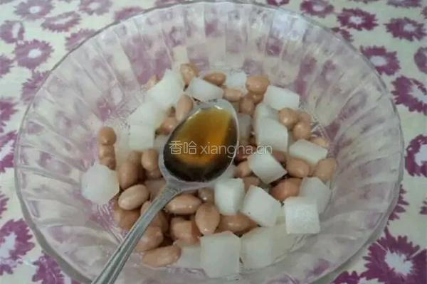 花生仁拌白萝卜的做法图解8