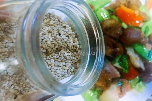 回锅油条炒腊肉的做法图解15