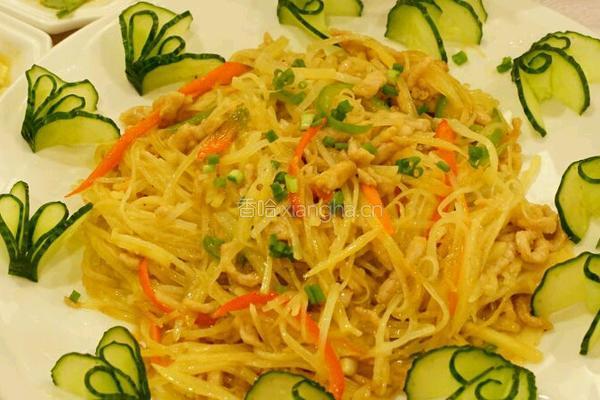 土豆丝炒肉的做法图解5