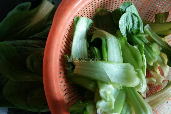 香菇炒油菜的做法图解5