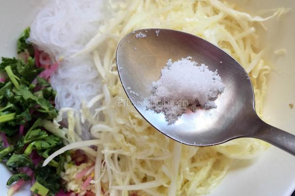 白菜拌粉丝的做法图解7
