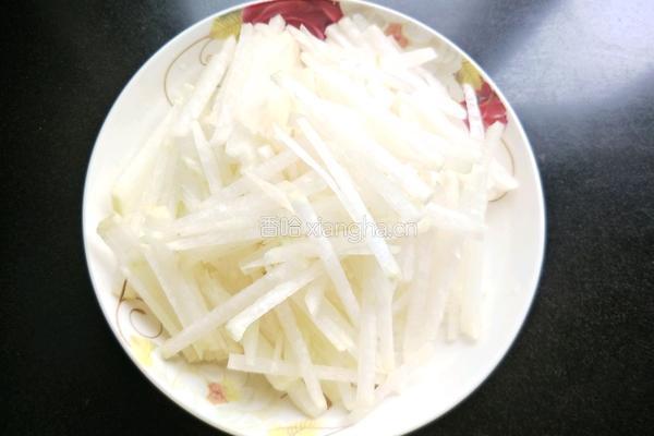 萝卜丝炒牛肉的做法图解4