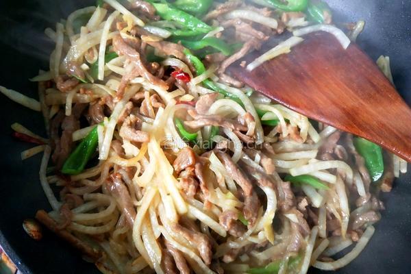 萝卜丝炒牛肉的做法图解14