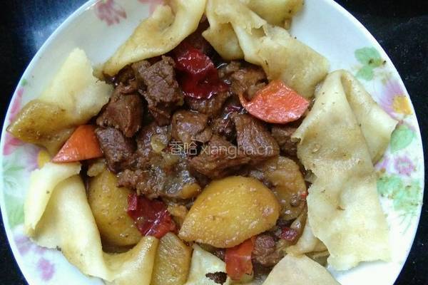 羊肉闷饼子