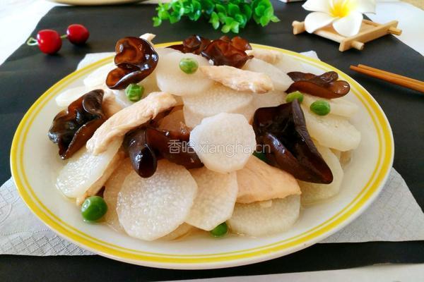 木耳山药炒鸡胸肉的做法图解13
