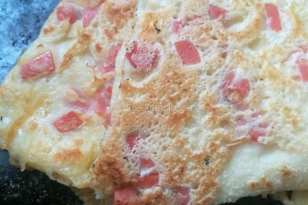 火腿鸡蛋饼的做法图解4