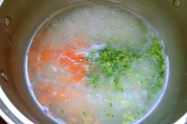宝宝菜粥的做法图解3