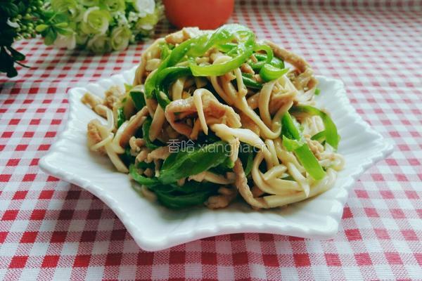 杏鲍菇炒肉丝的做法图解1