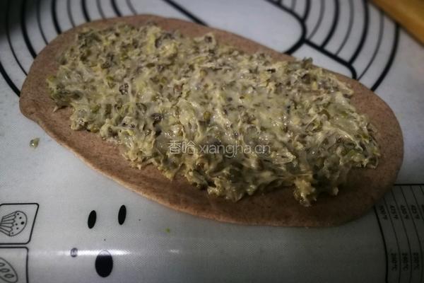 绿豆麻薯奶酪黑麦包的做法图解10