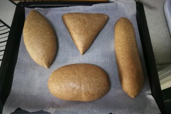 绿豆麻薯奶酪黑麦包的做法图解12
