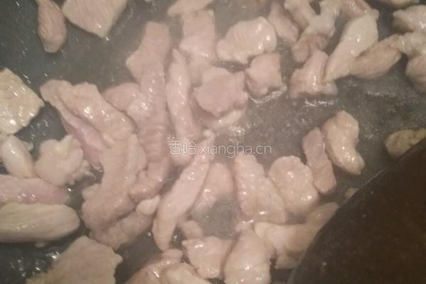 瘦肉炒豆角的做法图解4