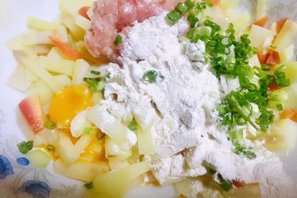 海藻肉沫土豆心的做法图解10