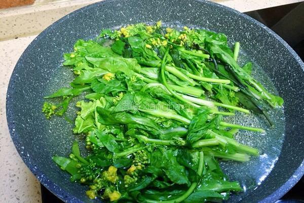 ~蚝油蒜泥田野油菜花的做法图解14