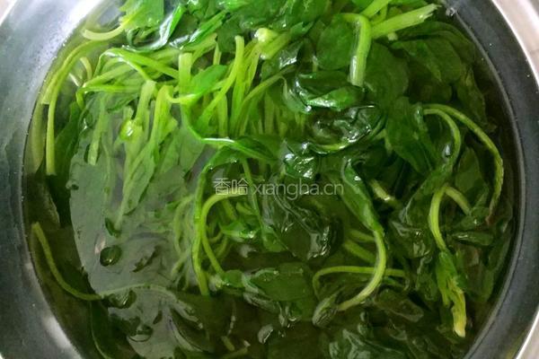 菠菜拌豆皮的做法图解2