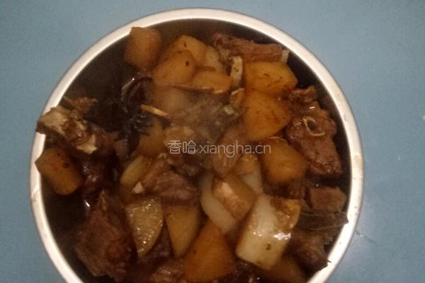 萝卜烧排骨的做法图解9