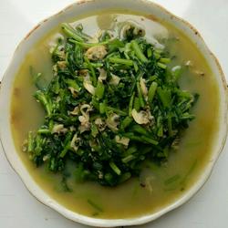 茼蒿清炒蛤蜊肉的做法[图]