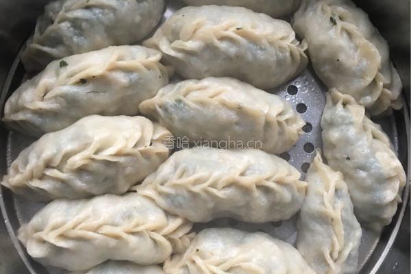 荠菜蒸饺的做法图解9