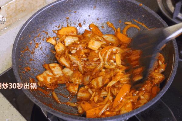 韩式辣白菜炒五花肉的做法图解16